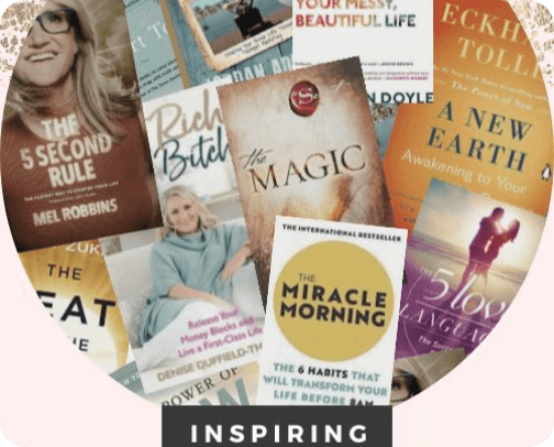 Favourite Inspiring Books cover photo collage