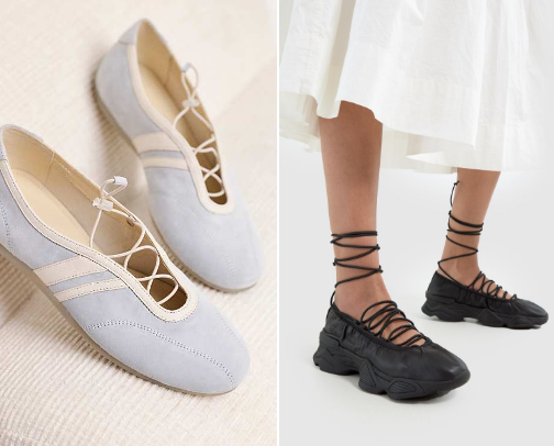 Hybrid Footwear: Ballet Sneakers cover photo collage