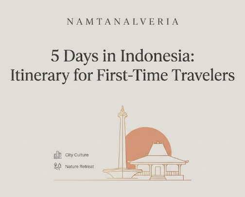 The Perfect 5-Day Indonesia Itinerary: Jakarta & Bandung Highlights cover photo collage