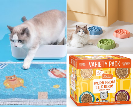 ✨ First-Time Cat Mom Essentials 🩵🐾 cover photo collage
