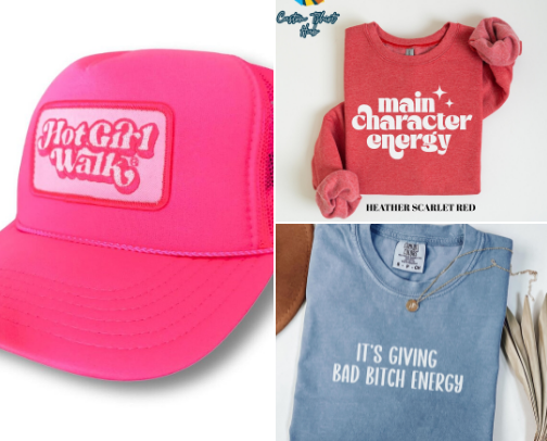 Hot Girl Energy Essentials – Etsy Finds to Slay cover photo collage