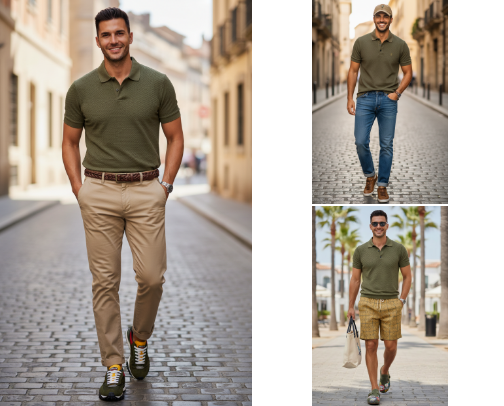 Outfit Ideas - One Polo Three Ways with Affiliate Links cover photo collage