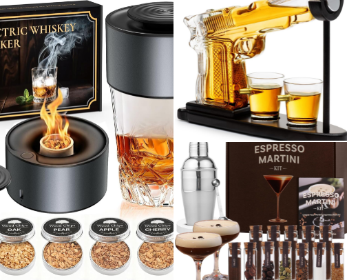 Whiskey & Bourbon Bar Essentials cover photo collage