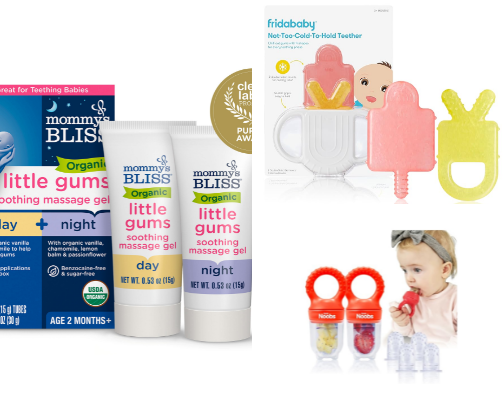 TACKLING TEETHING WITH EASE cover photo collage