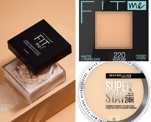 My favorite drugstore setting powders ! cover photo collage