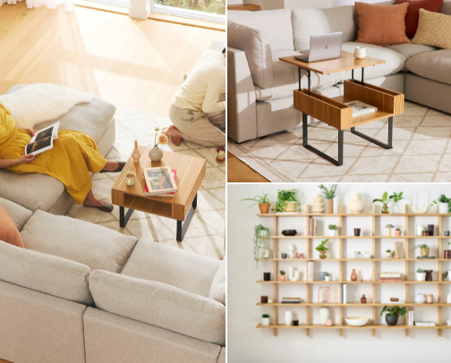 Modular living room cover photo collage