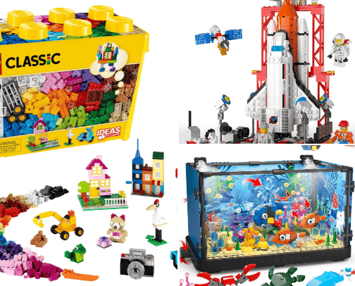 lego sets cover photo collage