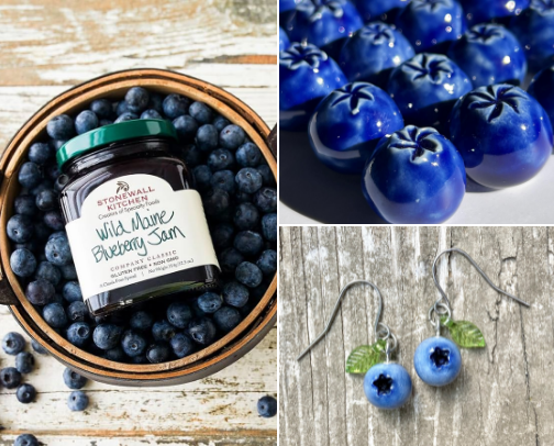 Maine: Wild Blueberries are my Jam cover photo collage
