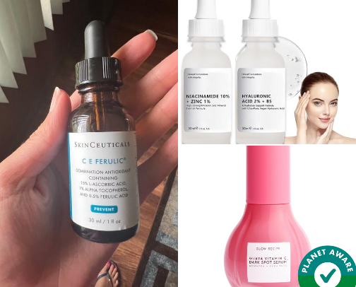 Glow like a goddess: Radiant skin must haves cover photo collage