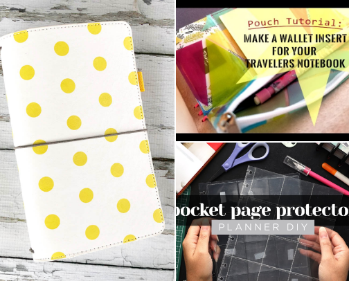 DIY Travelers Notebook cover photo collage