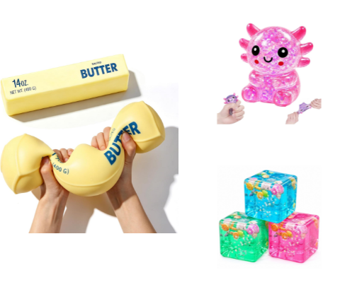 ✨ Squish, Stretch & Squeeze: Sensory Toys, Slime & Fidget Fun cover photo collage