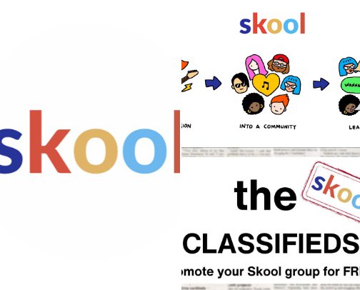 Skool Communities I Enjoy and Recommend cover photo collage