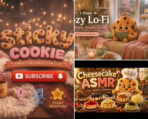 🍪 Sticky Cookie Kingdom | Cozy Family Entertainment cover photo collage