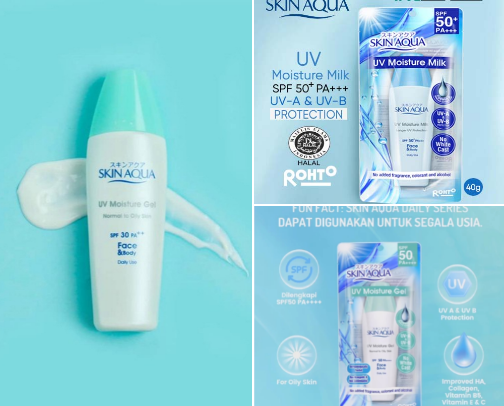 Body Sunscreen cover photo collage