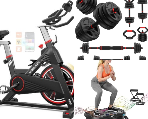 Fitness and Exercise Must Haves cover photo collage