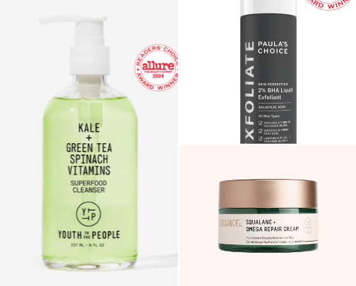 Skincare recs for sensitive skin girlies cover photo collage