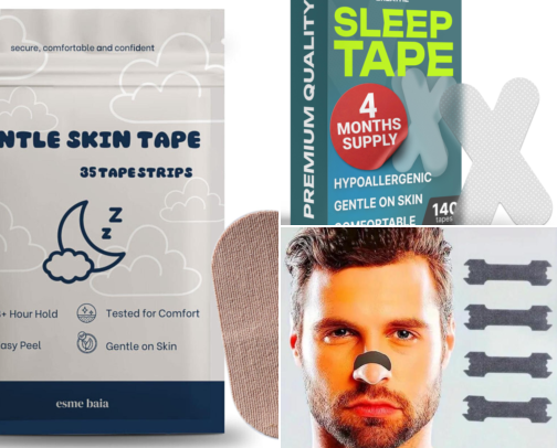 Mouth Tape That Fixed My Snoring and Finally Let Me Wake Up Rested cover photo collage