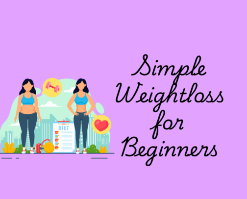 Simple and Basic Weight Loss for Beginners- Calorie Deficit cover photo collage