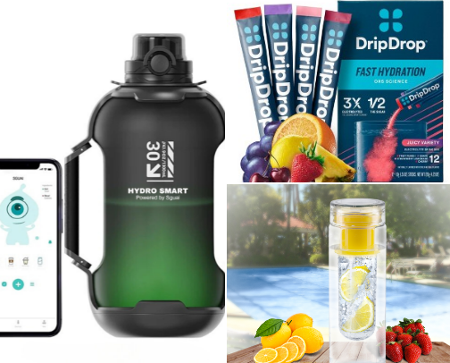 Sip Smart, Stay Cool: Your Ultimate Summer Hydration & Wellness Must-Haves (Breezy Tips Inside!) cover photo collage