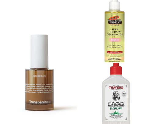 Current skincare routine cover photo collage