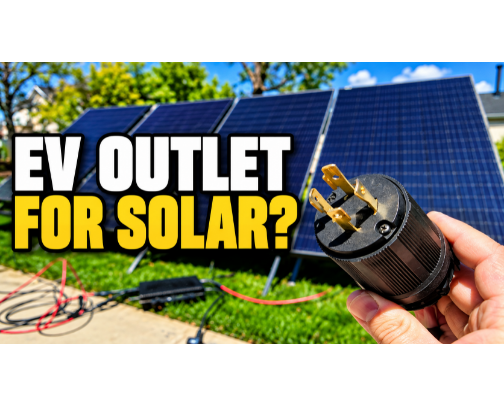 240V Plug-In Solar Through Your EV Outlet? cover photo collage