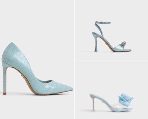 blue heels for all occasions cover photo collage