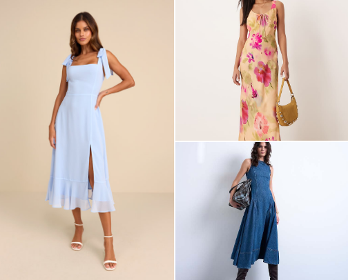 Spring Bridal or Baby Shower Dresses Small Band Large Cup cover photo collage