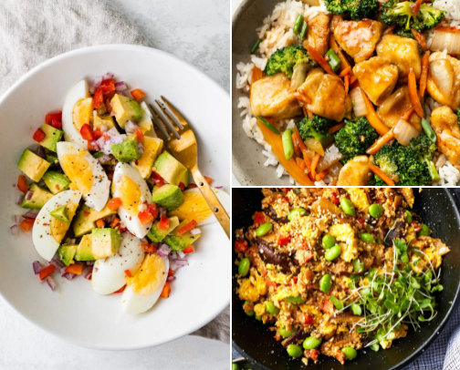 Flavorable keto meals cover photo collage