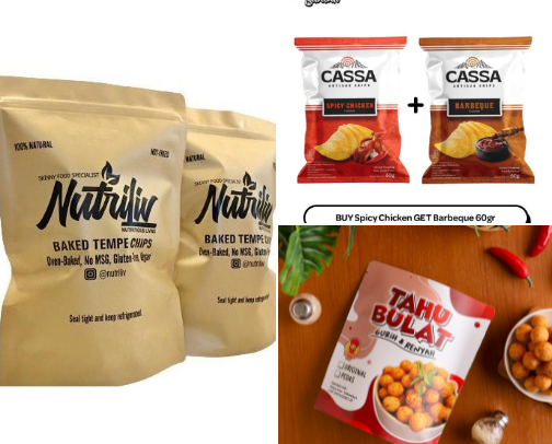 Healty Snacks cover photo collage