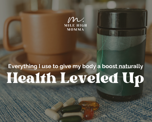 Body Boost: Everything I use to stay healthy (naturally) as a mom cover photo collage