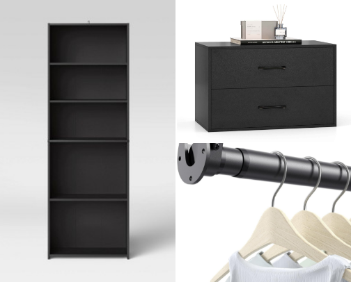 DIY Target Bookshelf Closet cover photo collage