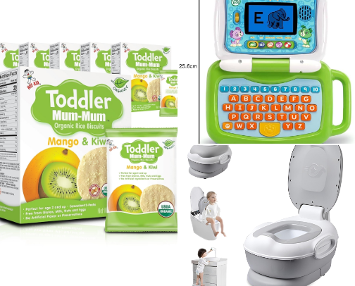 Toddler must-haves that we love! 💚 cover photo collage