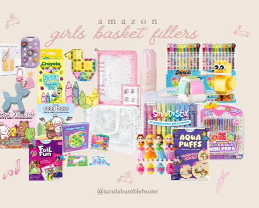 Amazon Girls Easter Basket Fillers cover photo collage