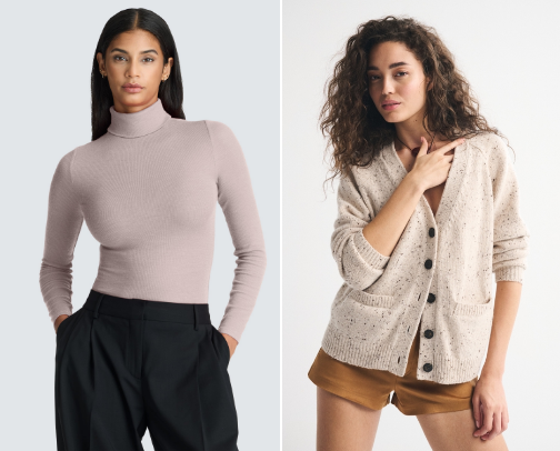 My Go-To Basic: Ribbed Turtle Neck Top 🤍 cover photo collage