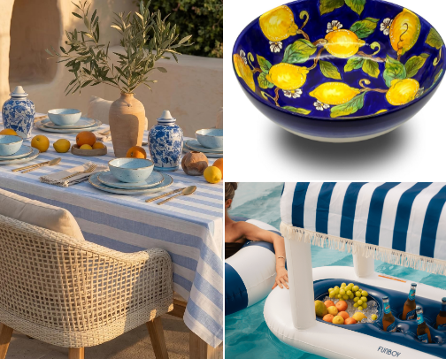 Amalfi Coast Inspired Home Decor cover photo collage