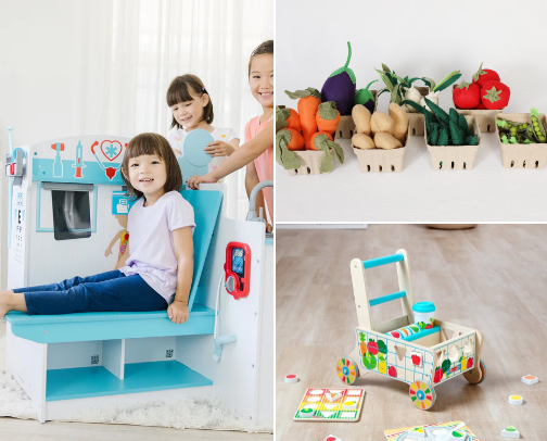 Pretend Playsets for Kids cover photo collage