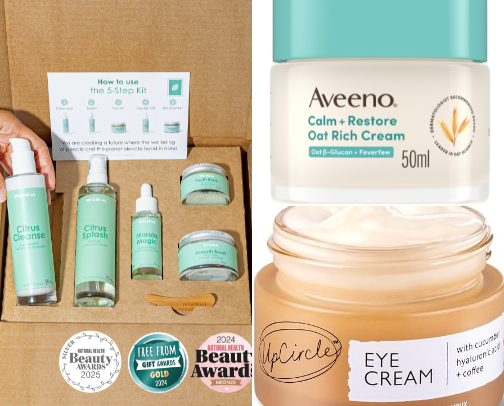 My Skin Care Favourites For Sensitive Skin cover photo collage