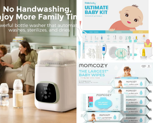 Amazon Newborn Must- Haves I Actually Used cover photo collage