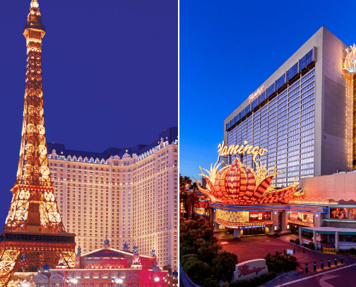 Best hotels to stay at Las Vegas strip! cover photo collage
