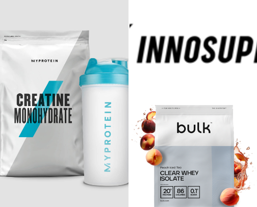 Protein and wellness cover photo collage
