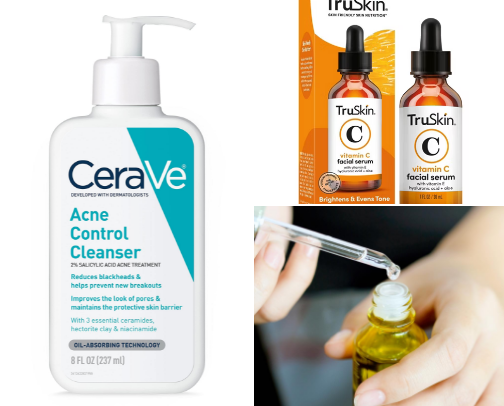 Most used skincare items :) cover photo collage