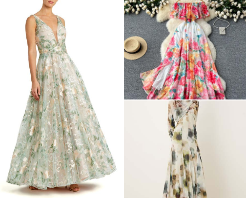 FLORAL MAXI DRESS cover photo collage