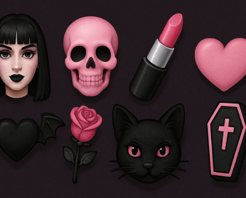 Soft Goth Glam: Top Makeup & Tools for a Darkly Feminine Look cover photo collage