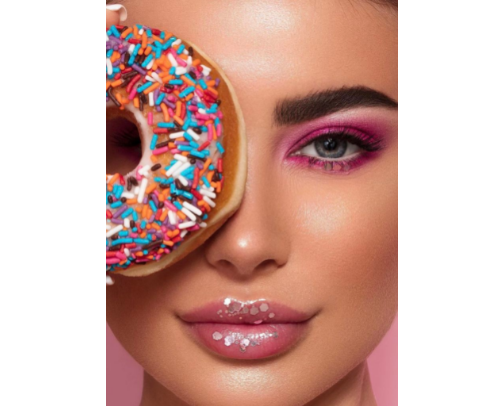 🍬✨Sugar-Glazed Cosmetic Glam cover photo collage