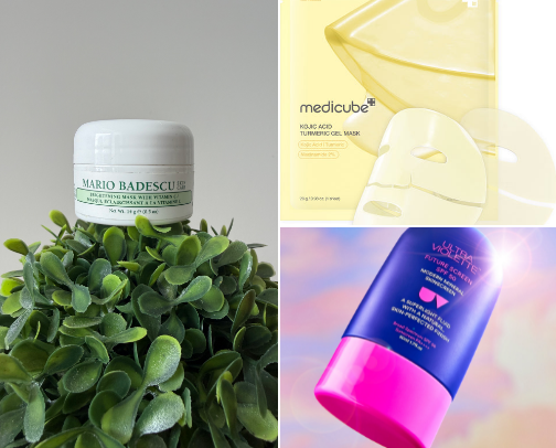 My spring recipe "glass skin" cover photo collage