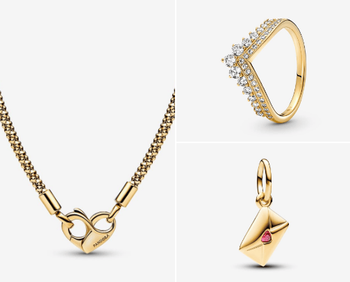 Pandora -Gold Jewelry cover photo collage