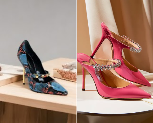 Luxury shoes cover photo collage