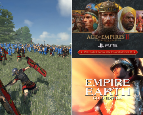 Recommended RTS games cover photo collage