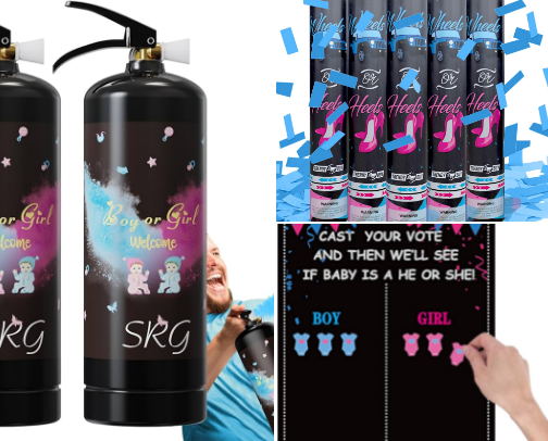 Baby Gender Reveal Party List cover photo collage