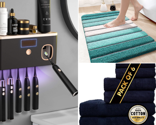 Bath Essentials that elevate everyday comfort cover photo collage